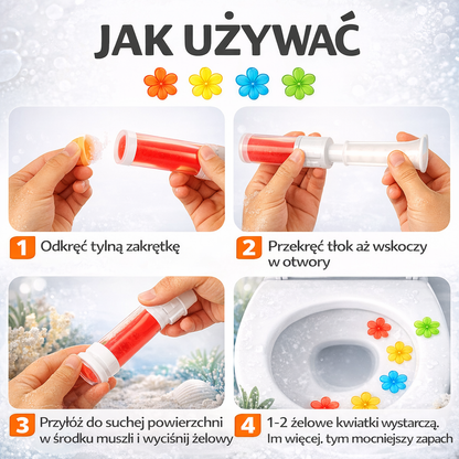 AromaFlush™ Zapachowe kwiatki żelowe do WC