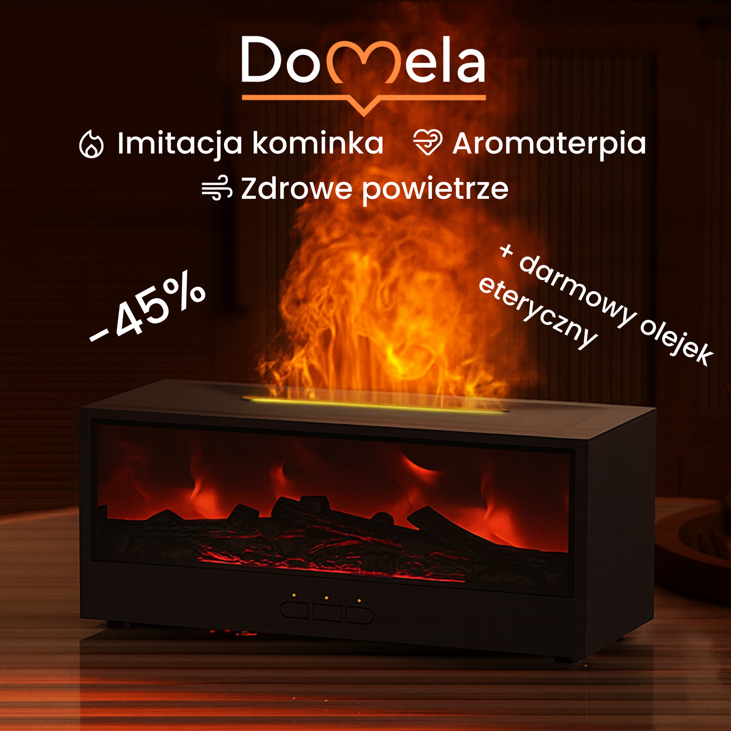 MglistyKominek™ Dyfuzor z imitacją kominek