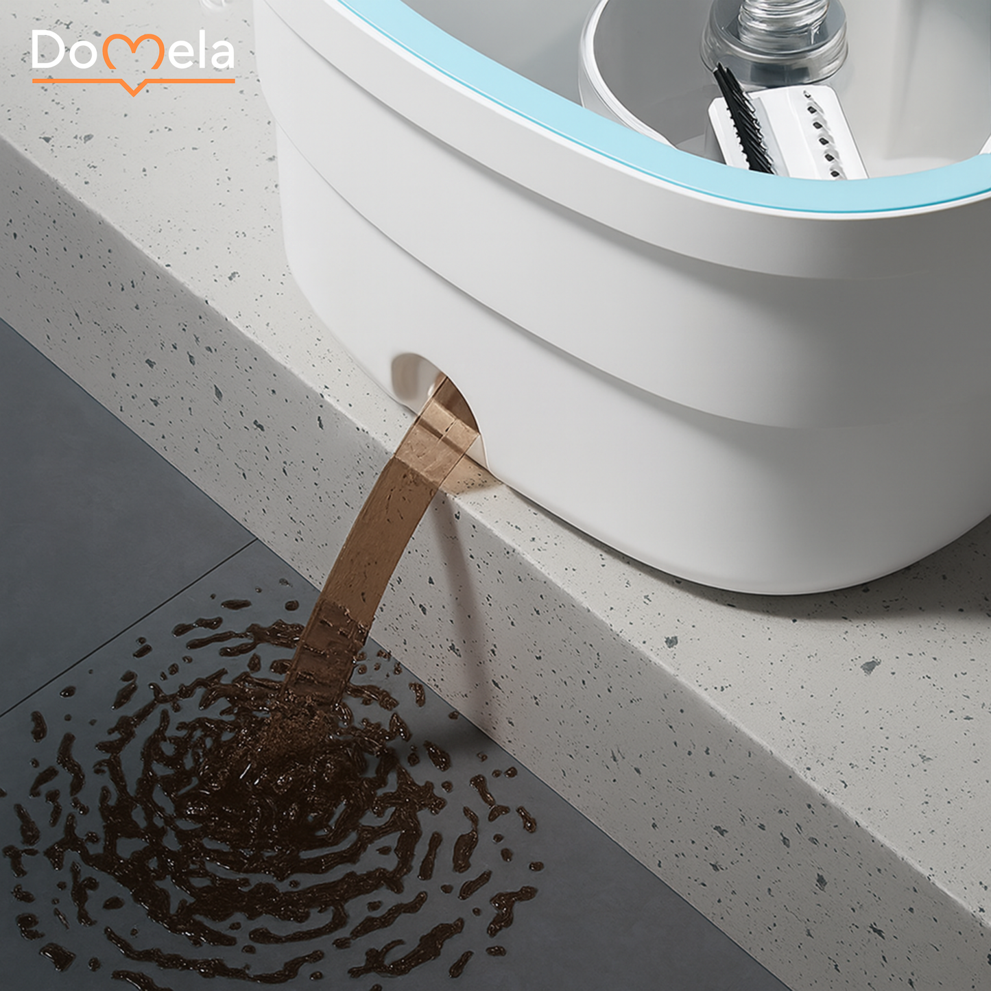 AquaSpin™ - Samoczyszczący mop z automatyczną separacją czystej i brudnej wody